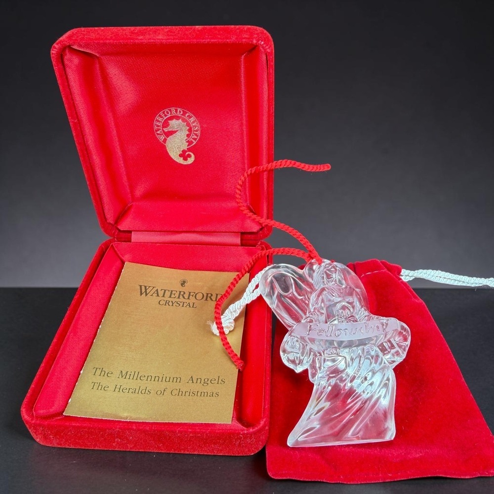 Waterford Crystal Millennium Angels Fellowship 3rd Edition Ornament New in Box